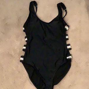 A black bathing suit